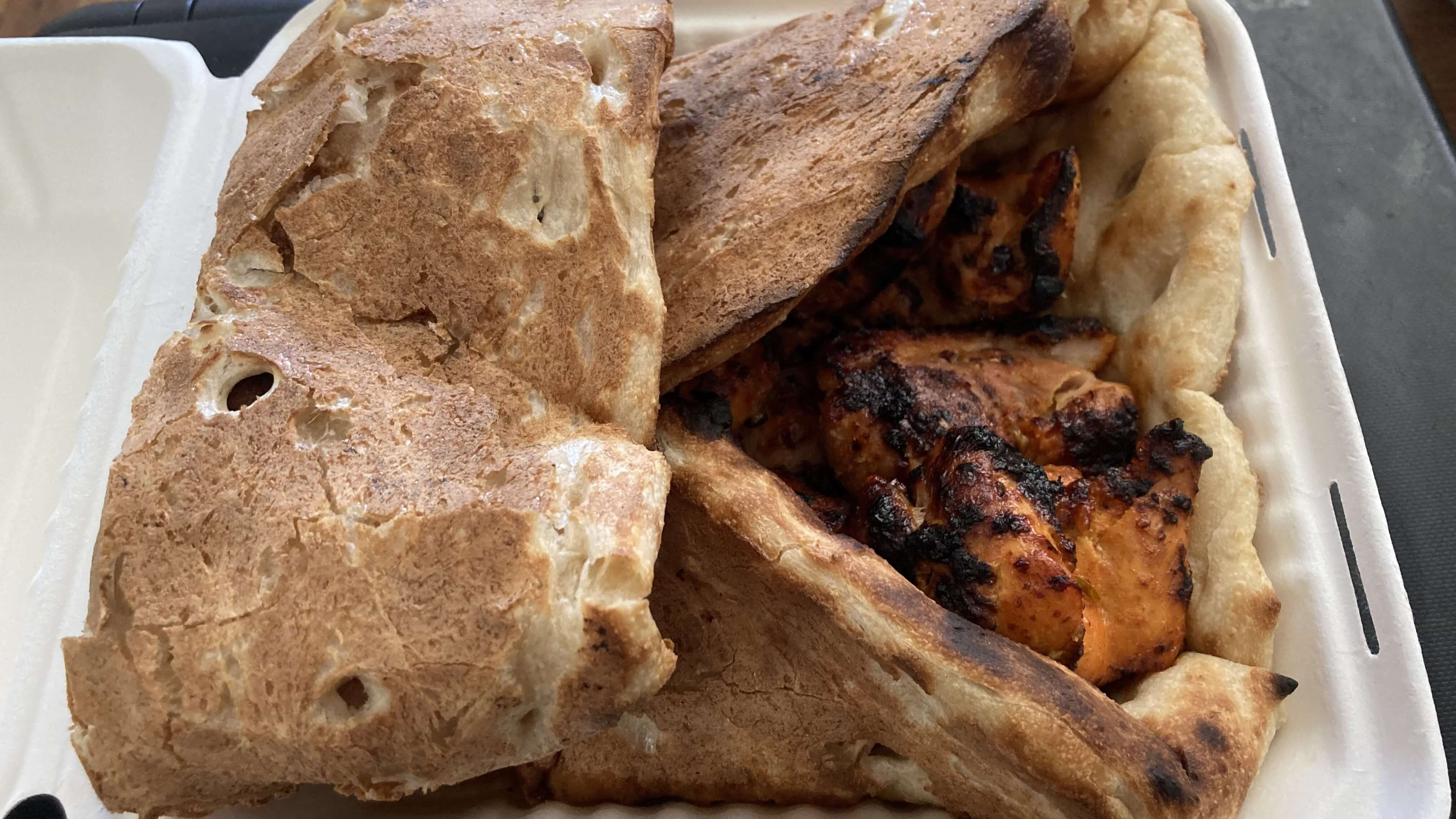 Chicken Kebab and Bread