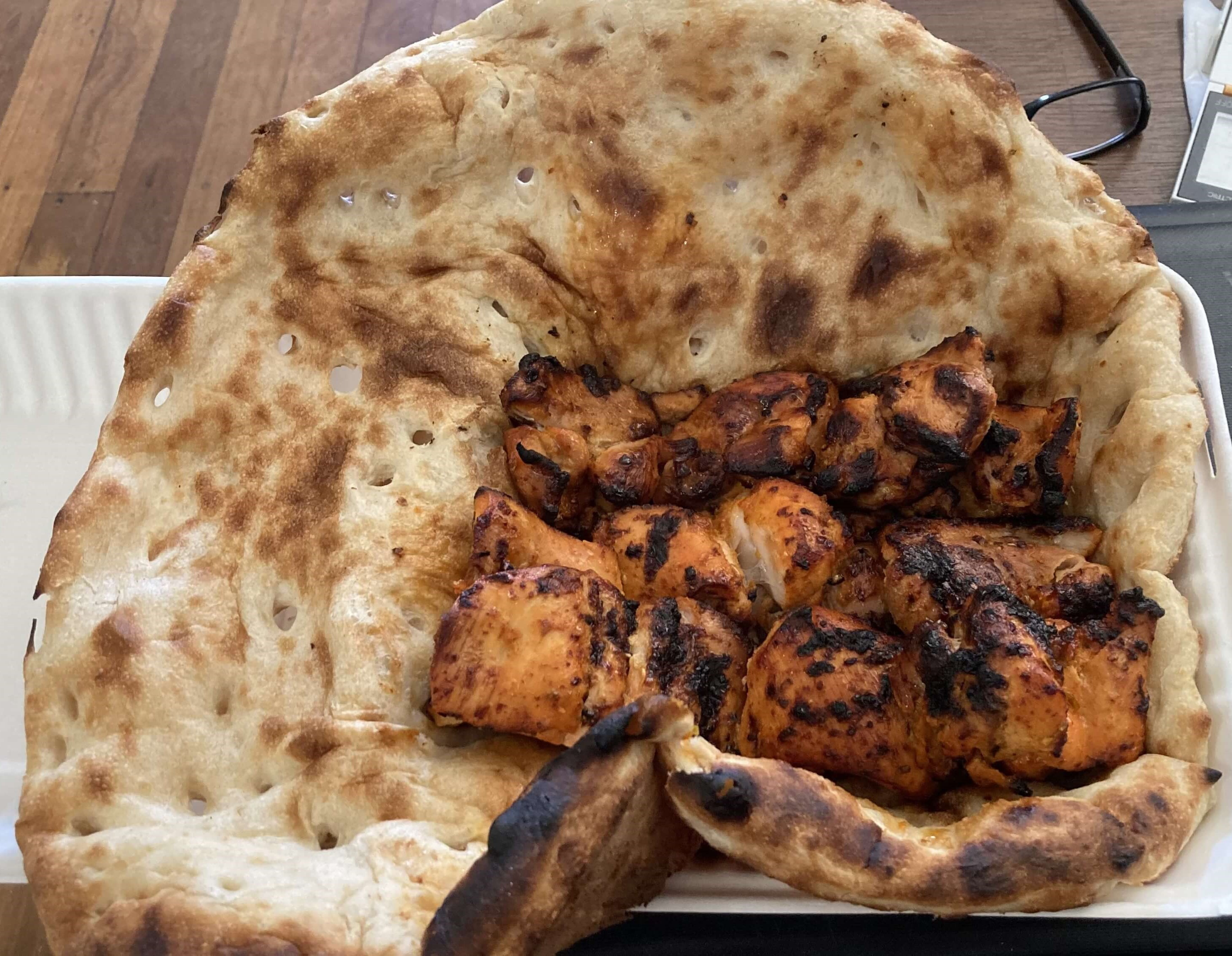 Chicken Kebab and Bread