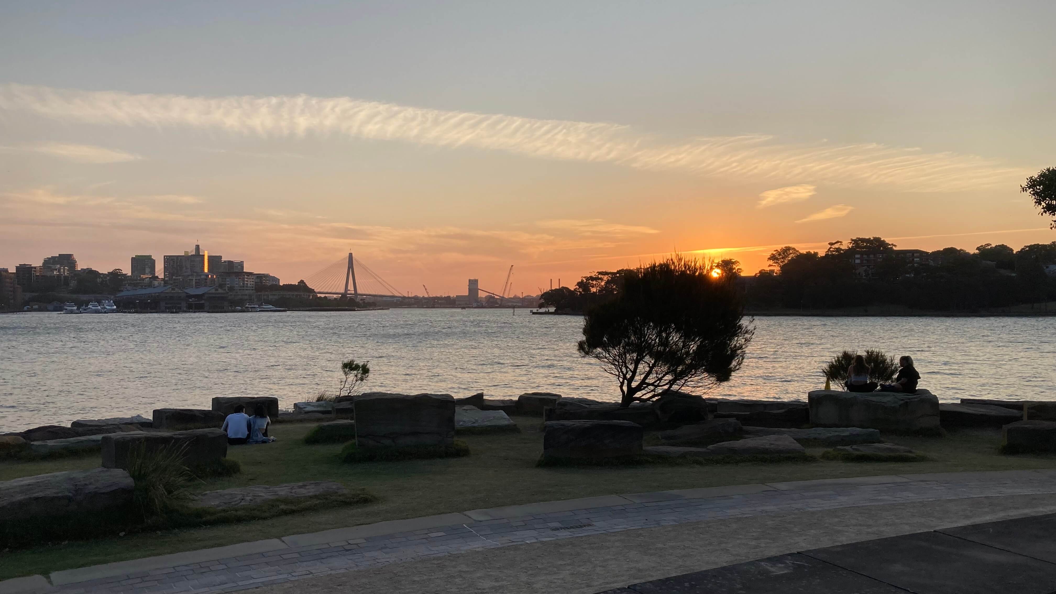 Sunset Across the River