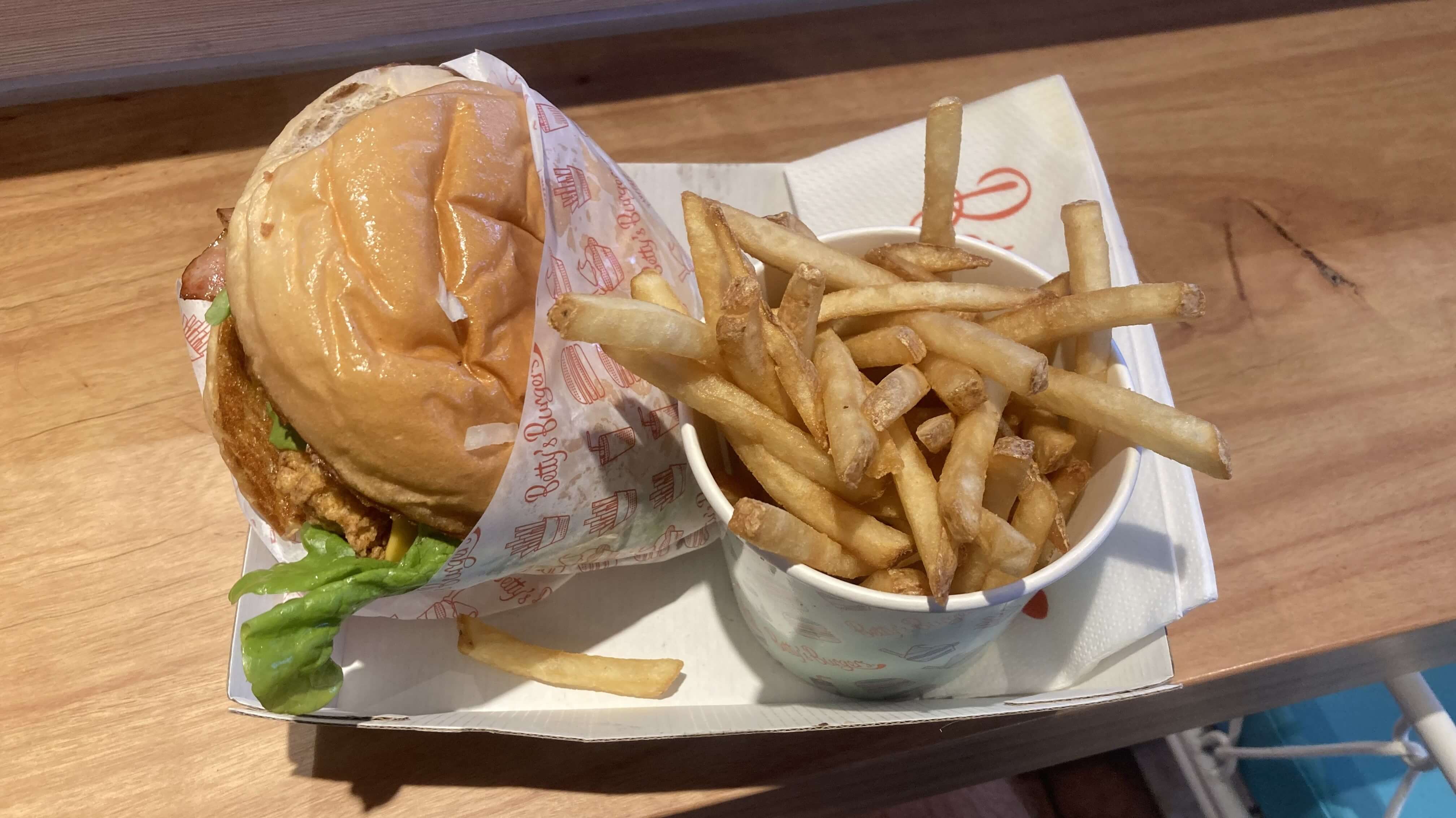 Spicy Chicken, Betty's Fries