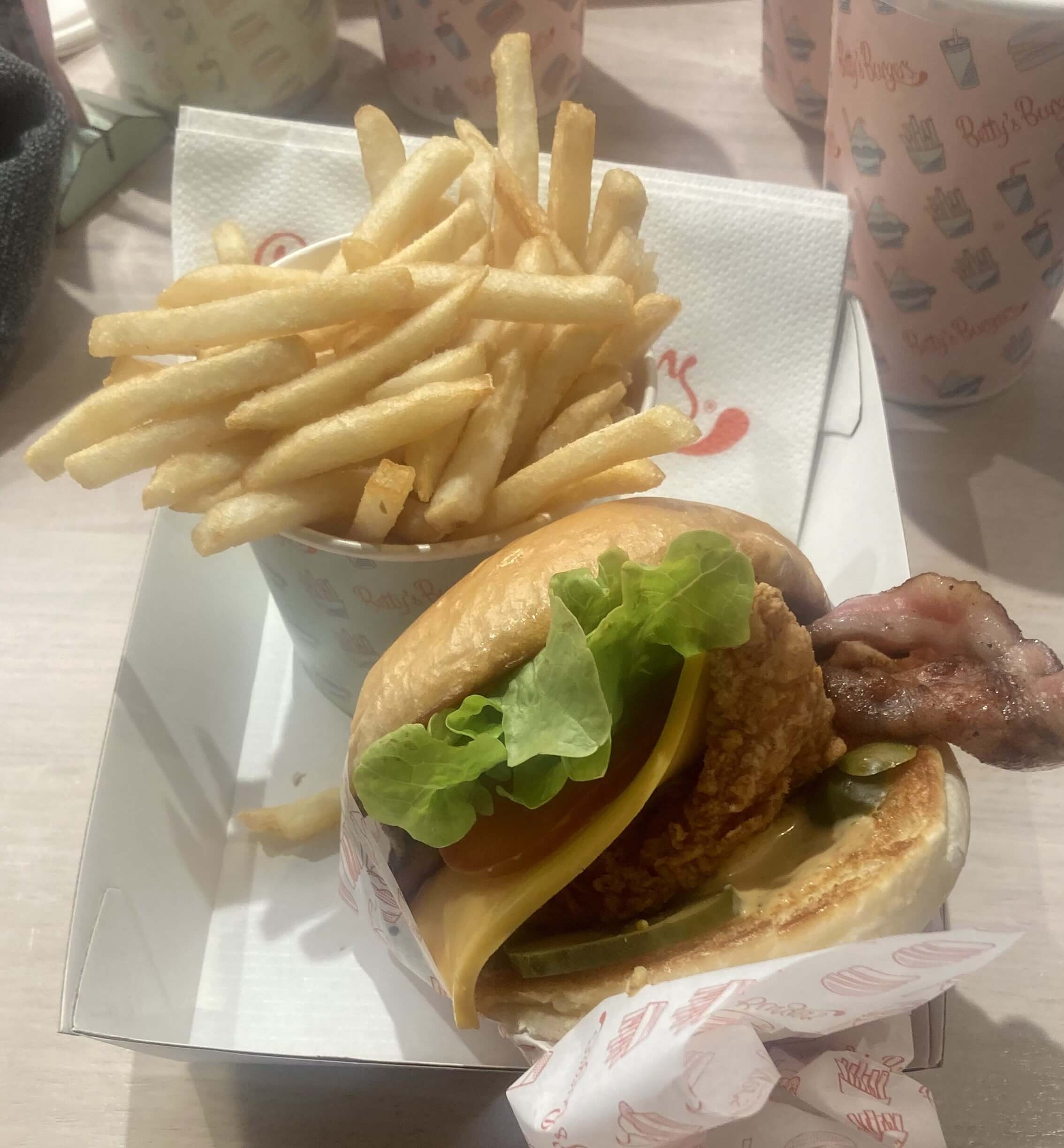 Spicy Chicken, Betty's Fries