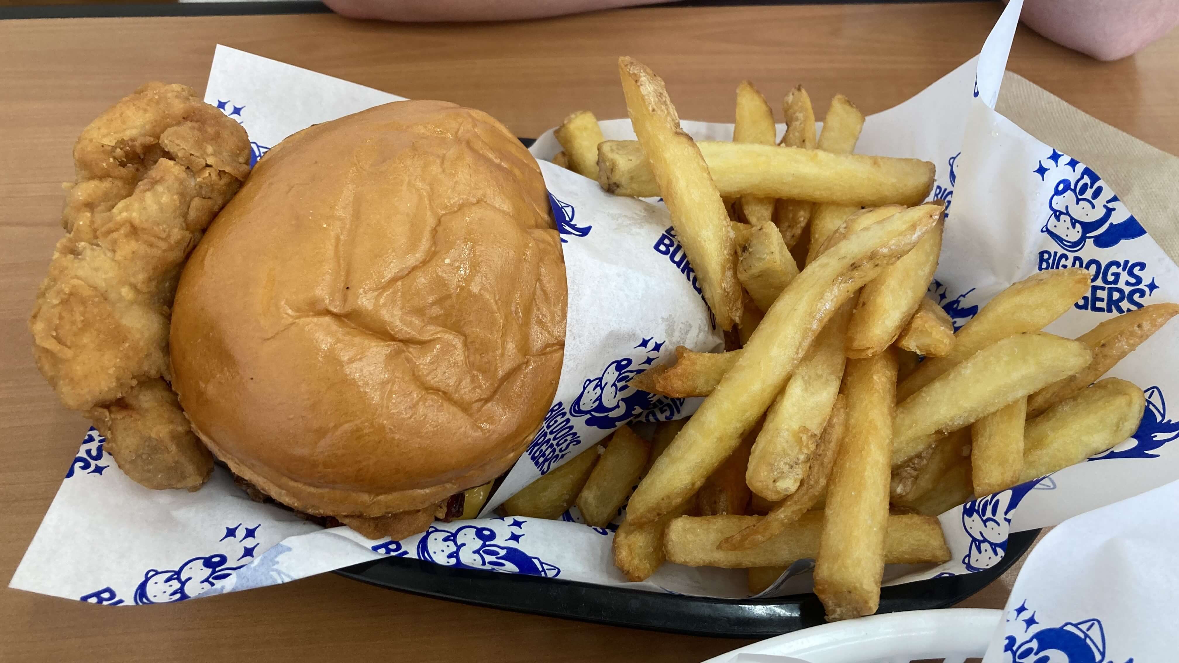 Chicken Burger, Hand-Cut Chips