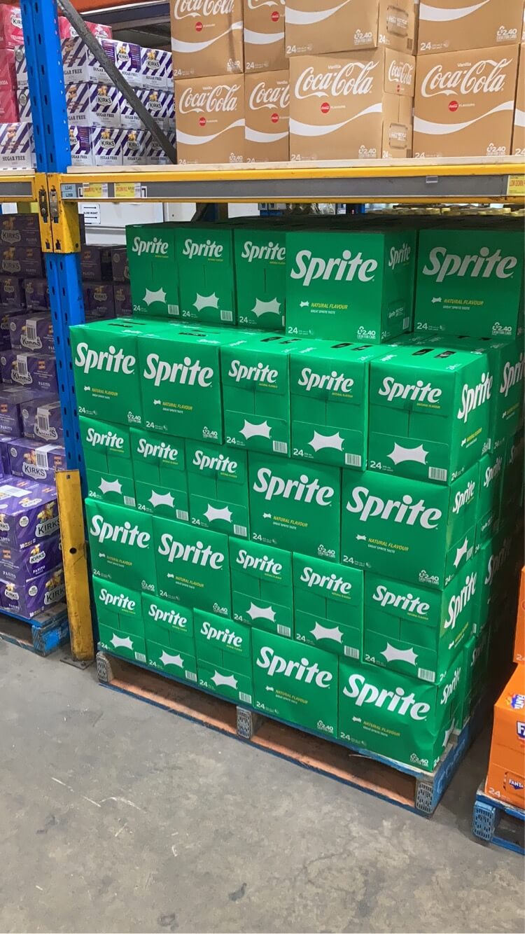 Pallet of Sprite