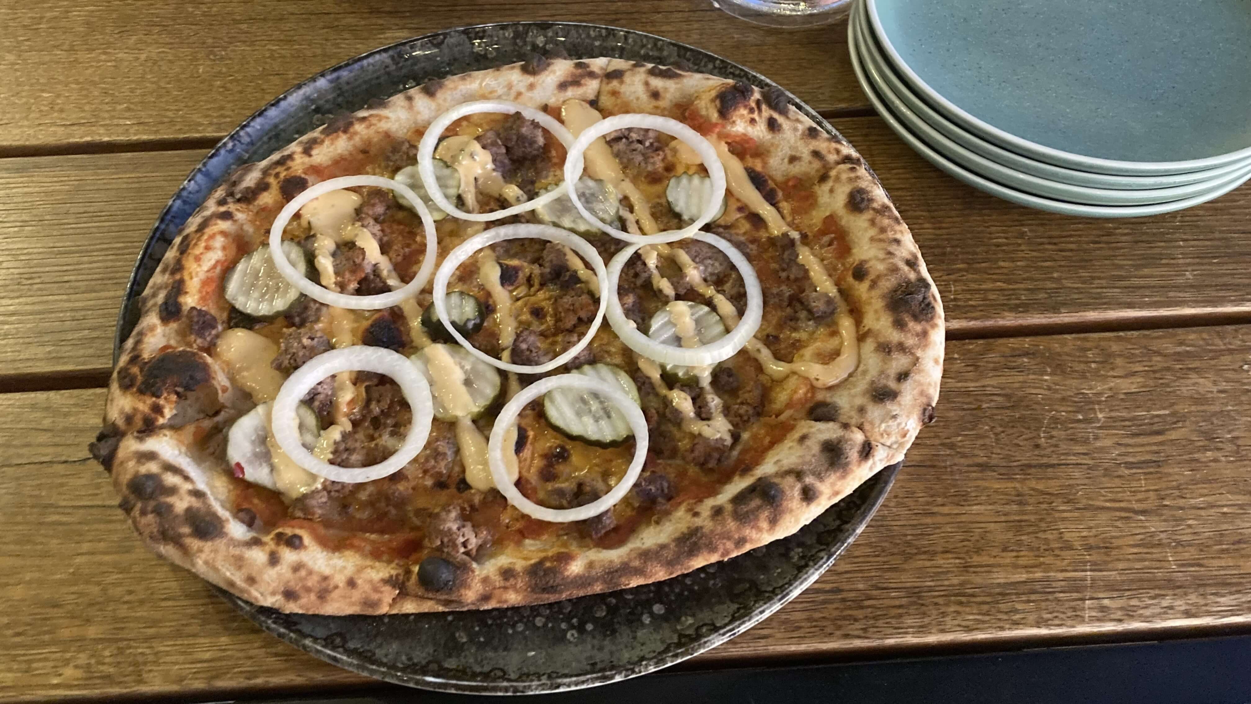 Cheese Burger Sourdough Pizza