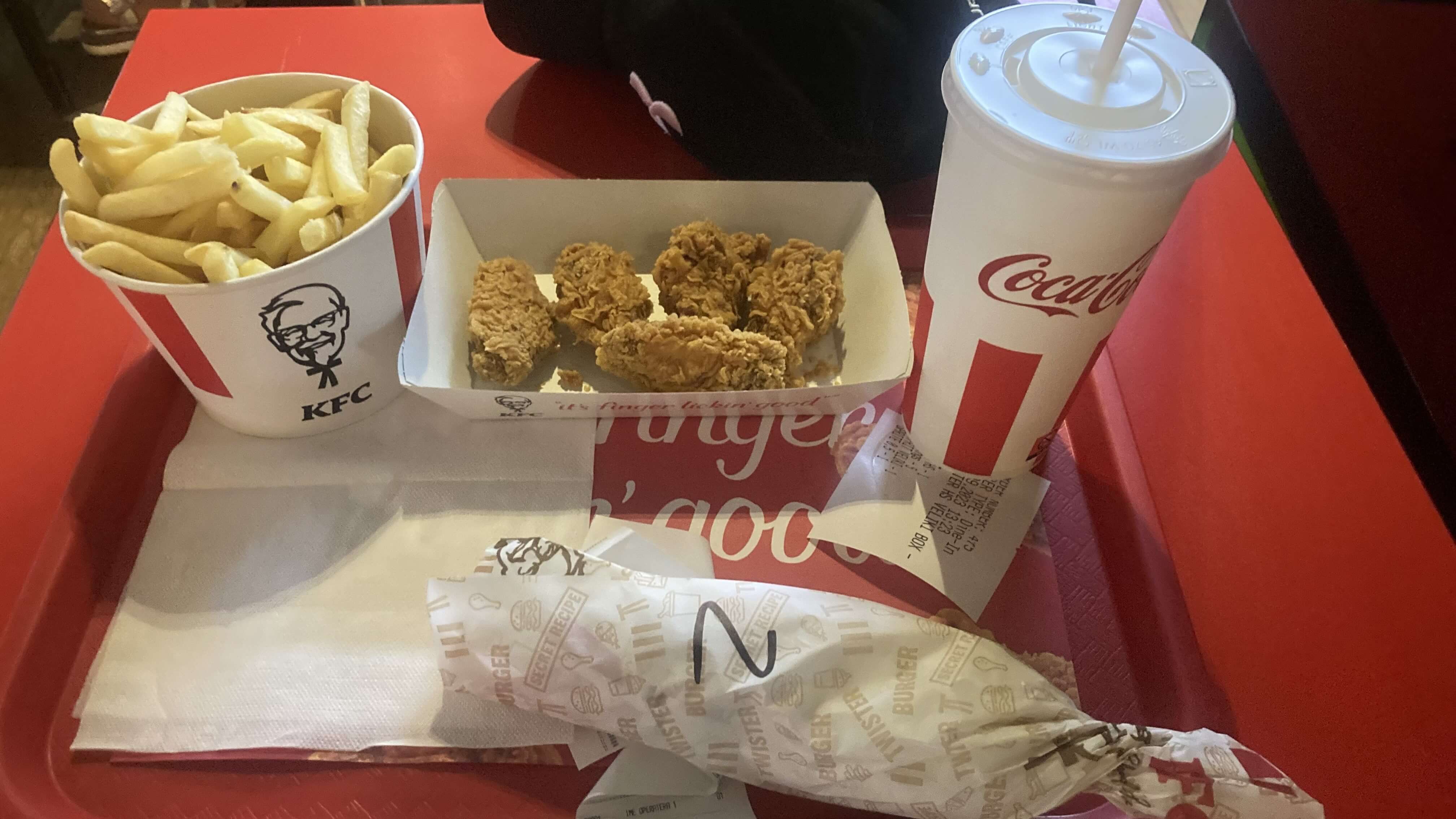 Fries, Wings, Wrap