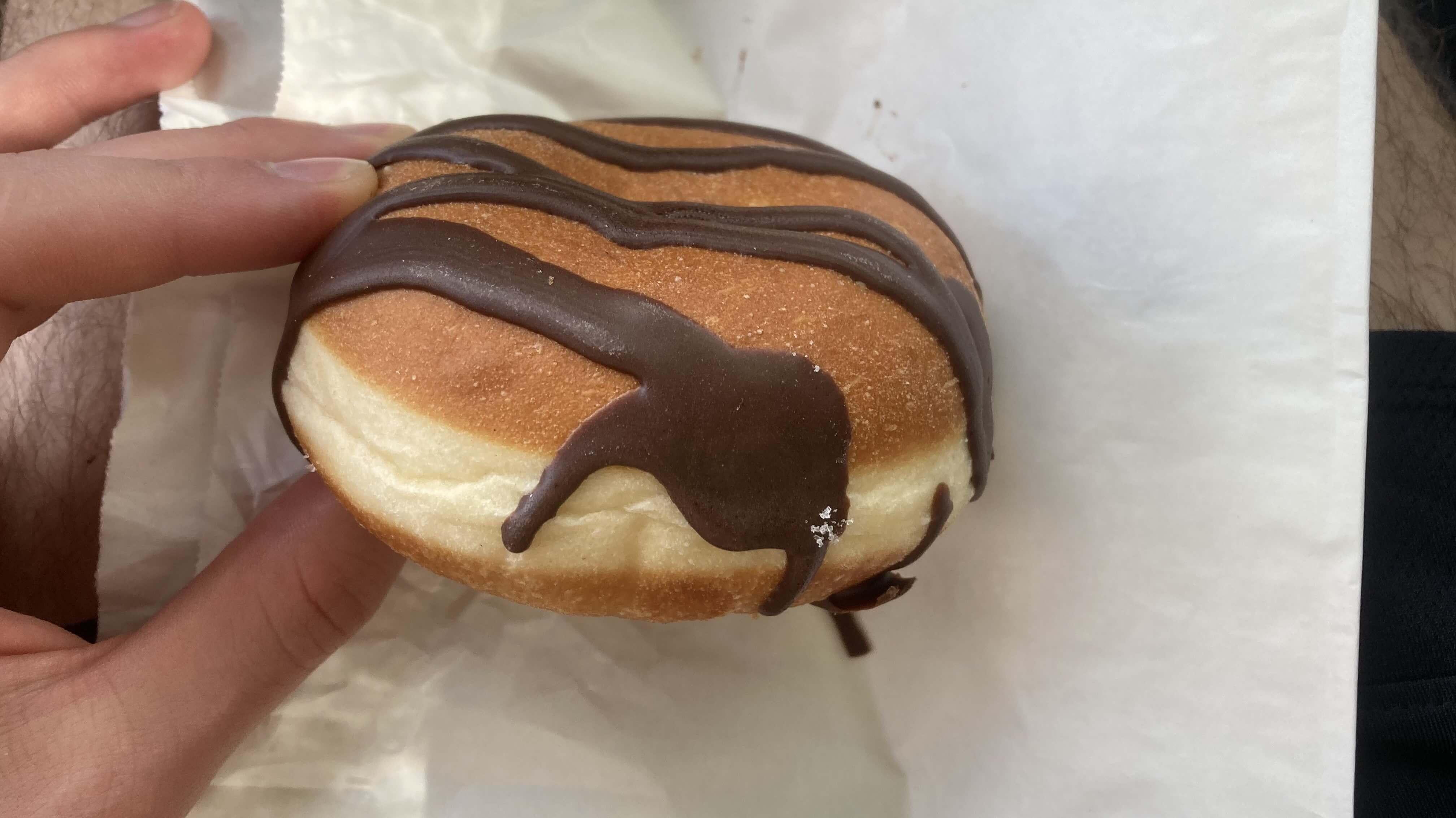 Chocolate Covered Custard Donut