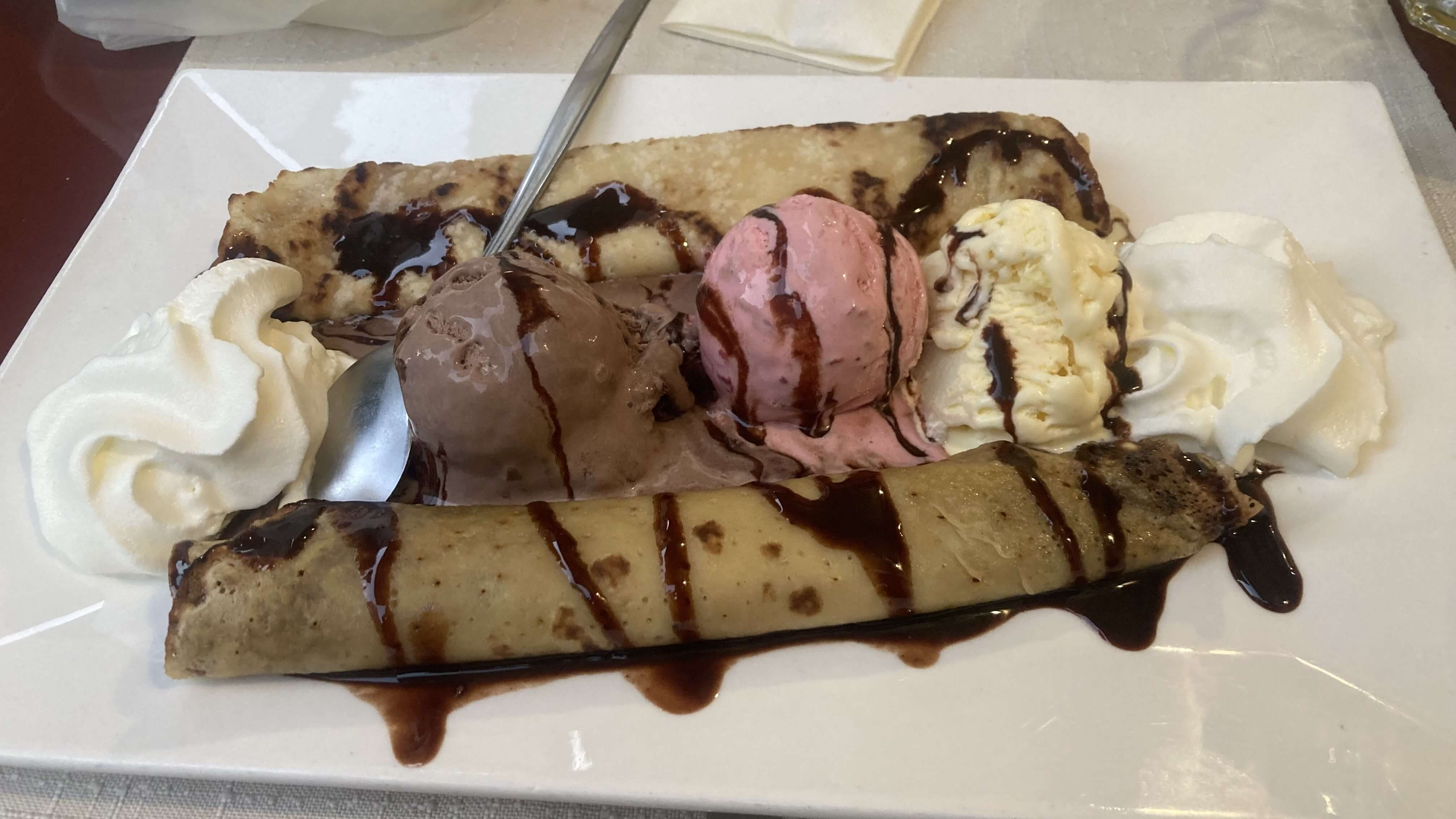 Ice Cream Crepes