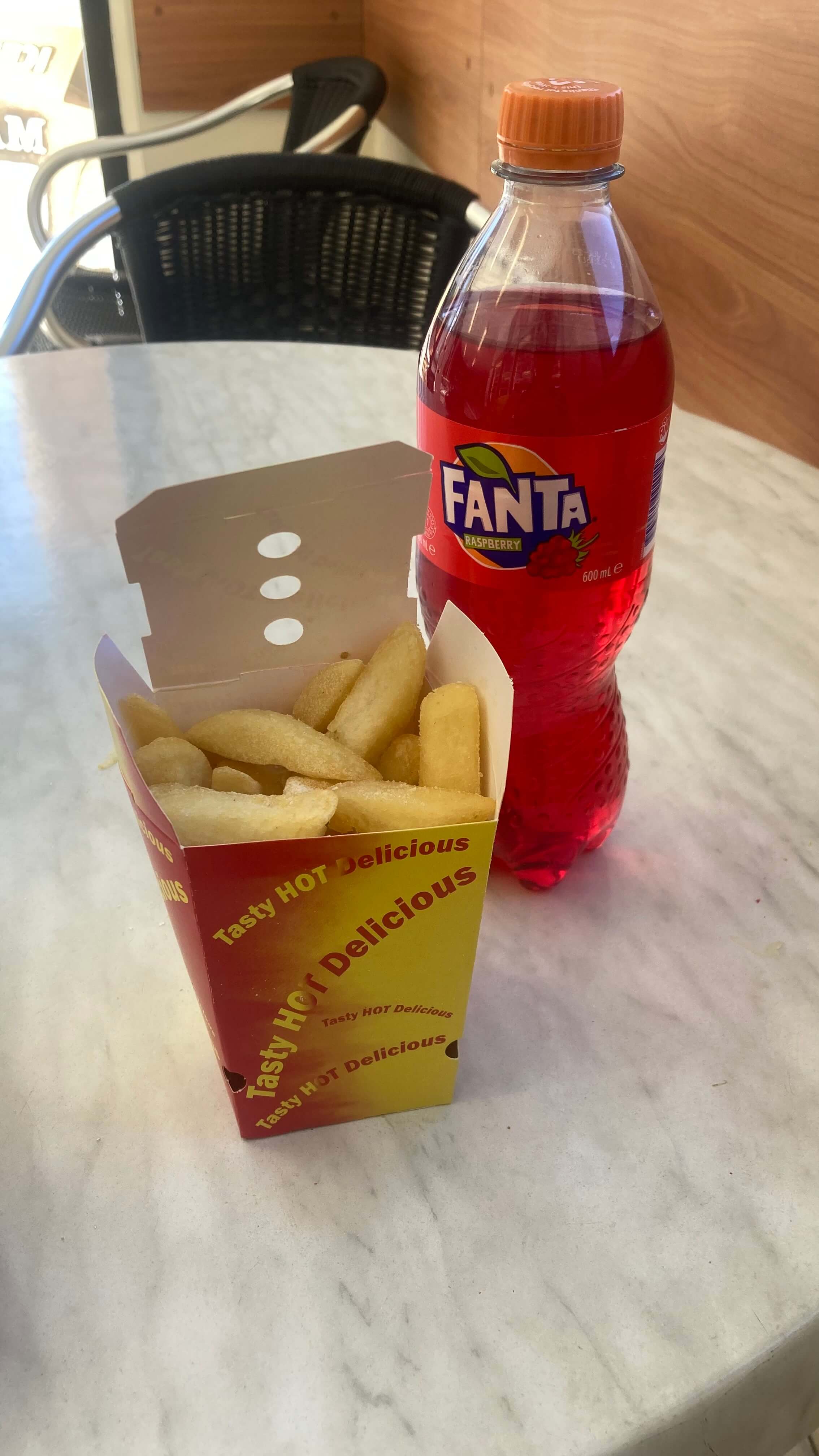 Hot Chips and a Fanta