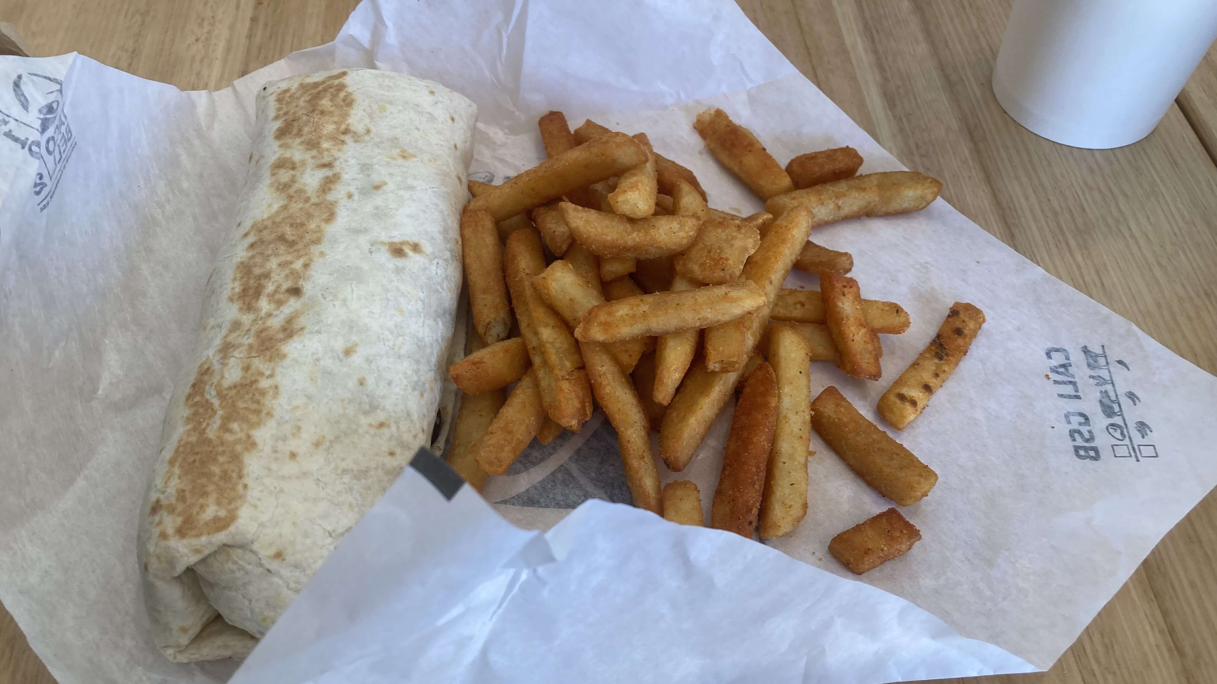 Lava Crispy Chicken Burrito, Seasoned Hot Chips