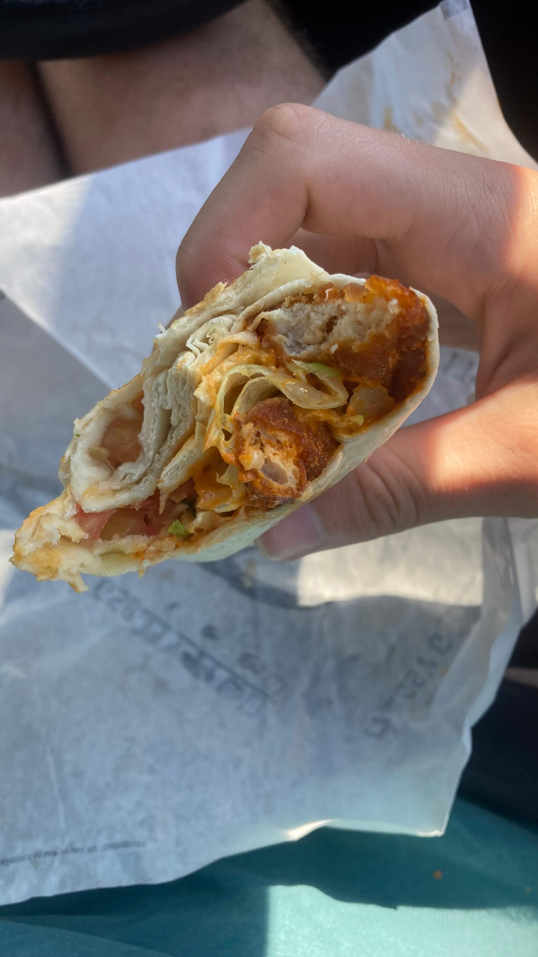 Lava Crispy Chicken Burrito