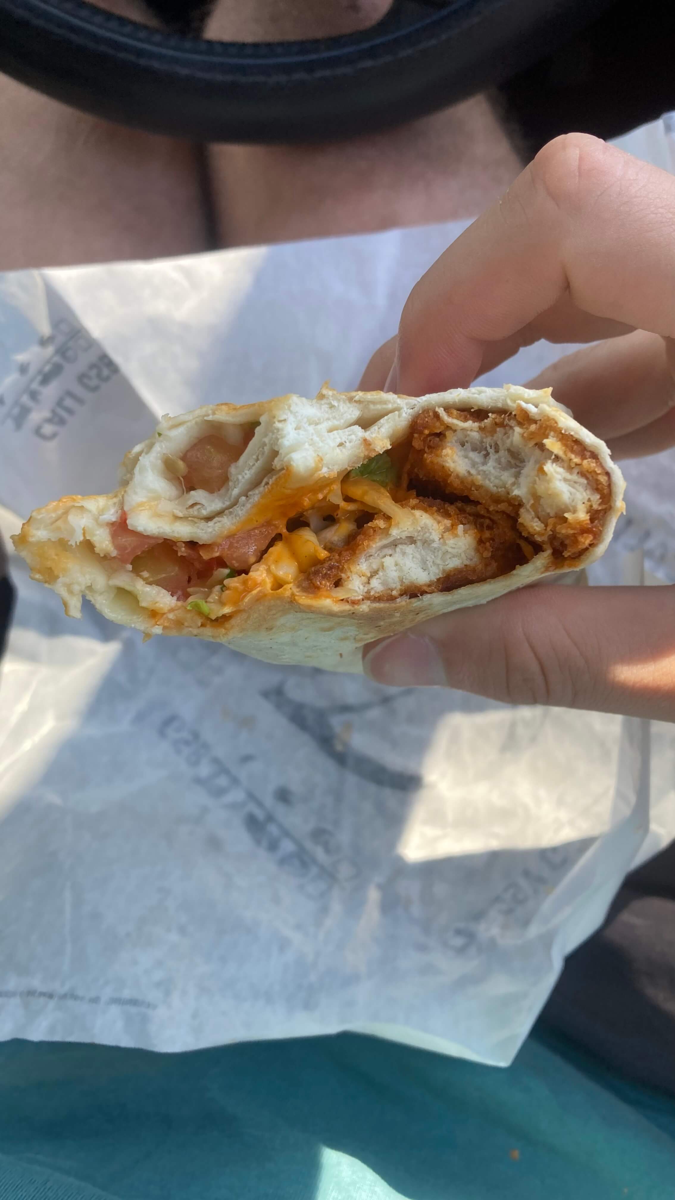 Lava Crispy Chicken Burrito