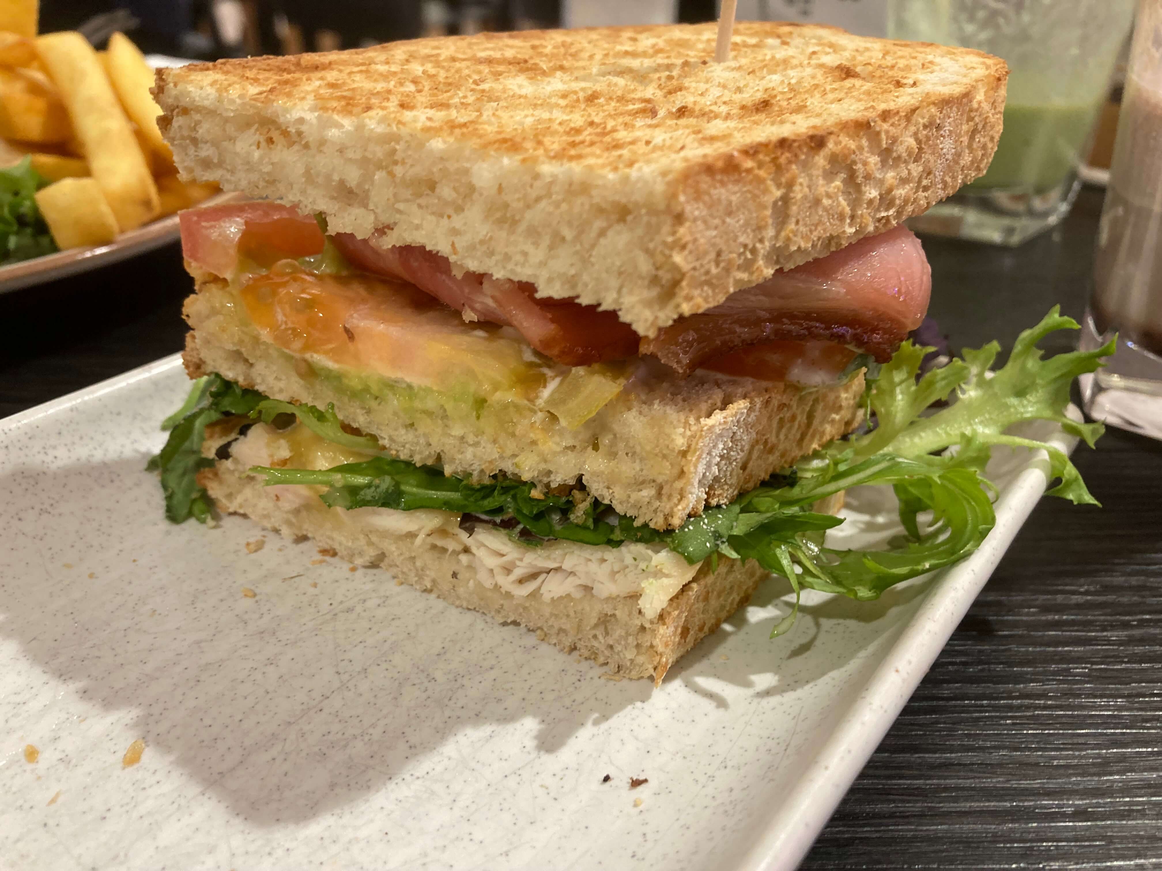 Chicken & Bacon Club Sandwich with Chips